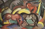Franz Marc Three Horses (mk34) USA oil painting artist